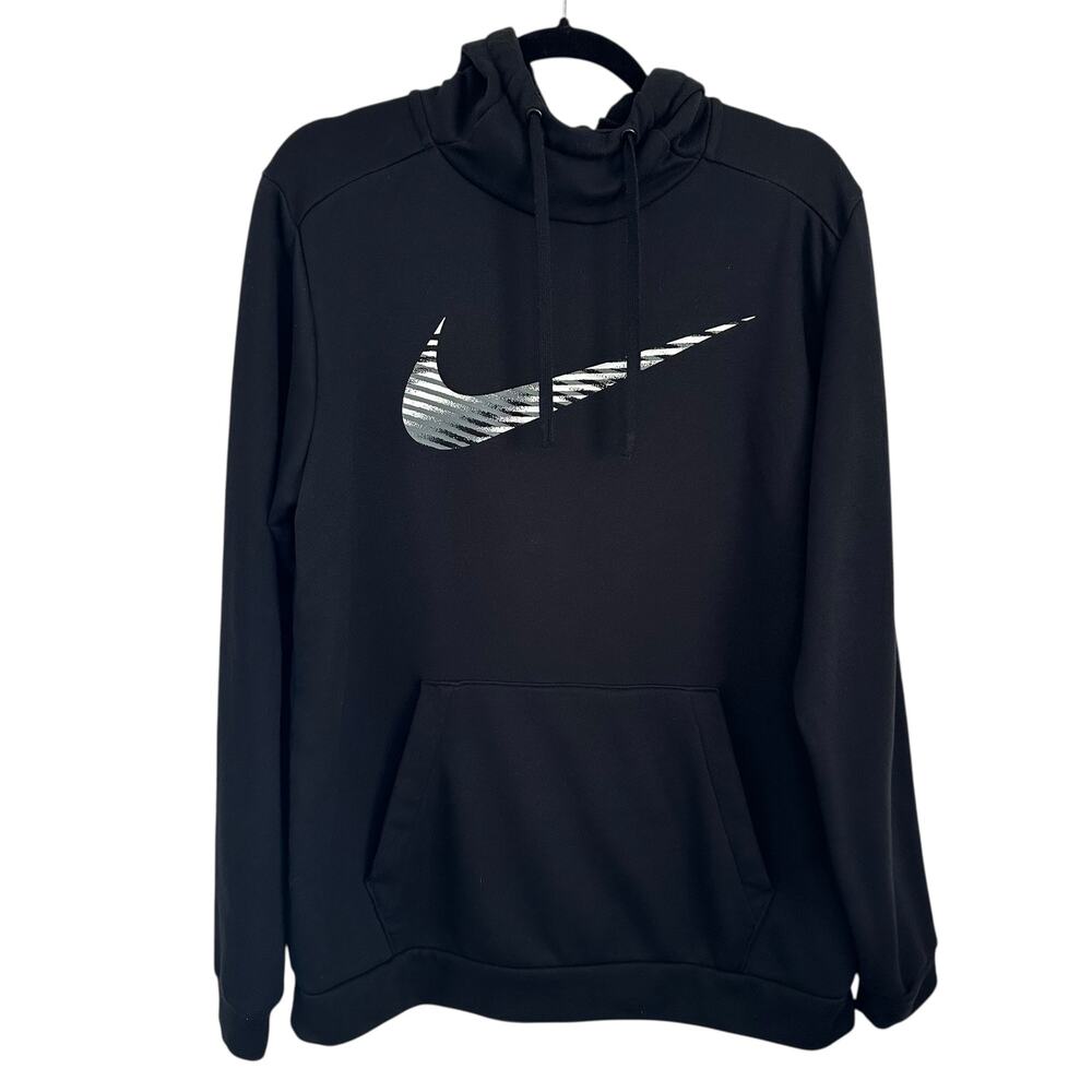 Nike Dri-FIT Hoodie‎ CJ4268-010 Black Pullover Sweatshirt Men’s Size M